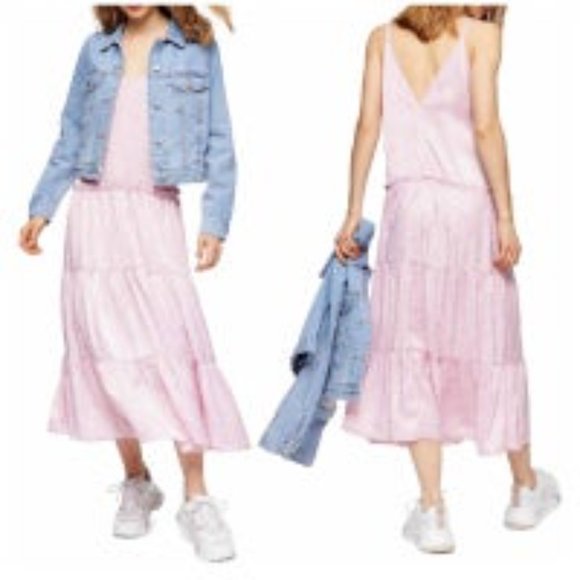 NWT TOPSHOP Bohemian Pink Dress Size 4 and Size 8 - Picture 3 of 8